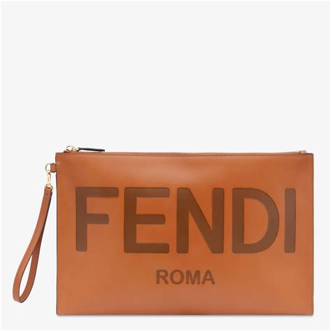 ebay fendi makeup bag|fendi flat pouch large.